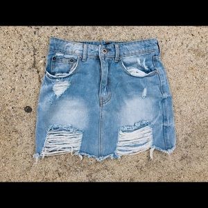 SOLD Meshki Denim Skirt XS